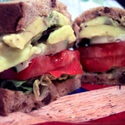 Tomato, Cucumber, & Avocado Sandwich