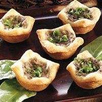 Mushroom Garlic Cream Tarts