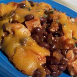 Southwest Chicken Bean and Rice Casserole