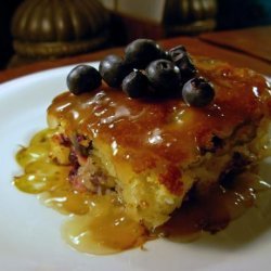 Lemon  Blueberry Cake & Hot Honey-butter Sauce