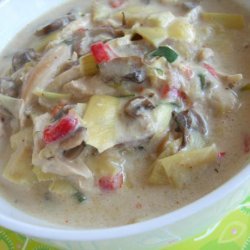 Cream of Artichoke and Mushroom Soup