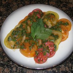 Tomato Salad With Fresh Basil Dressing