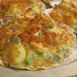 Shrimp and Crabmeat Au Gratin