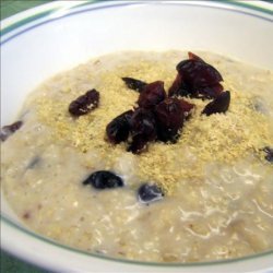 Creamy Maple Cranberry Oatmeal