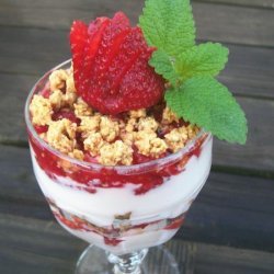 Strawberry and Cream Cheese Parfait