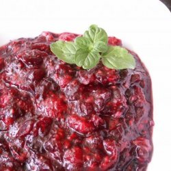 Oven-Baked Cranberry & Raspberry Sauce