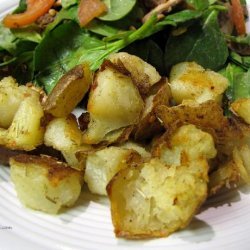 Twice-Roasted Potatoes With Onion, Herbs and Chilli