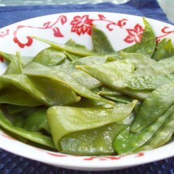 Quick Glazed Snow Peas