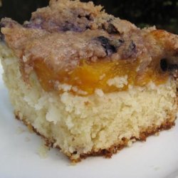 Blueberry Peach Coffee Cake