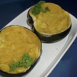 Baked Acorn Squash & Brown Sugar