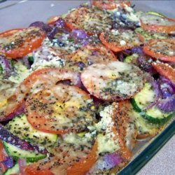 Zucchini, Onion and Tomato Bake