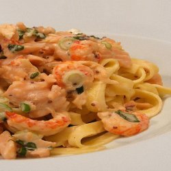 Smoked Salmon Fettuccine