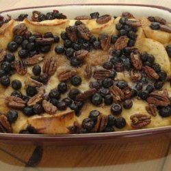 Baked Blueberry-Pecan French Toast With Blueberry Syrup