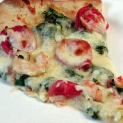 Simply Delicious Shrimp and Spinach Pizza