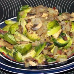 Bacon-Mushroom Brussels Sprouts