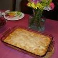 Chicken Enchilada Bake With Salsa Cream Sauce