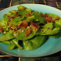 Basic Spinach Salad With Hot Bacon Dressing