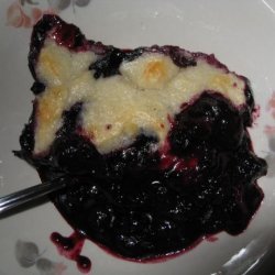 Cake Topped Blueberry Dessert