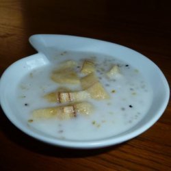 Sweet Banana Soup, With Tapioca and Coconut