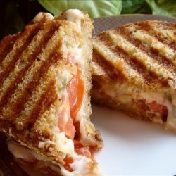 Caprese Panini (Mozzarella, Tomatoes and Basil)