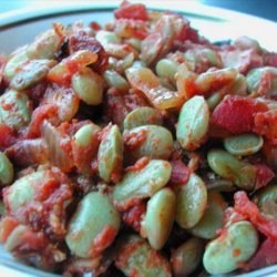 Barbecued Lima Beans Baked