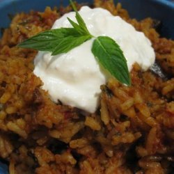 Turkish Eggplant (Aubergine) Pilaf (Patlicanli Pilav)