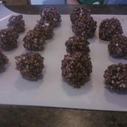 Chocolate Popcorn Balls