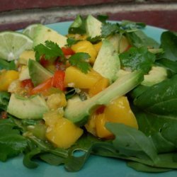 Mango, Avocado and Arugula Salad