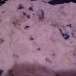 Goat Cheese & Black Olive Mashed Potatoes