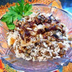 Mujadarah ( lentils With Rice ) Middle East, Palestine