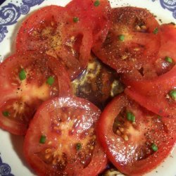 Tomato Salad - Very Quick, VERY Easy. I'm a kid, and I can do it.