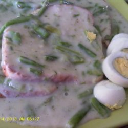 Libbie's Creamed Asparagus over Toast