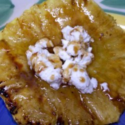 Roasted Pineapple W Balsamic Glaze Honey & Fresh Goat Cheese