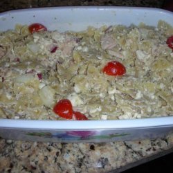 Greek-Style Tuna and Bow Tie Pasta Salad