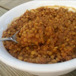 Barbecue Baked Lentils