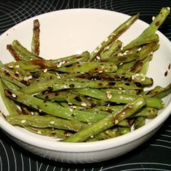 Asian Sesame Roasted Green Beans