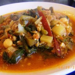 Portuguese Chourico and Kale Soup (Adapted from Rachael Ray)