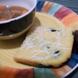 Baked  Cheese Polenta With Swiss Chard