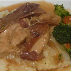 Hot Toddy Chicken With Pancetta and Garlic Mashed Potatoes