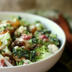 Broccoli and Cauliflower Salad