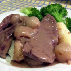 Easy Round Steak With Mushroom Soup Gravy