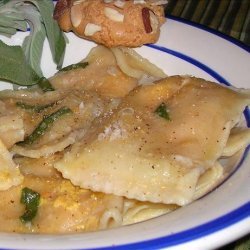 Pumpkin Ravioli With Sage Butter Sauce