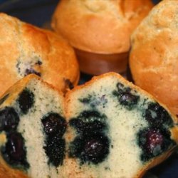 The No-Fat Blueberry Muffins Recipe