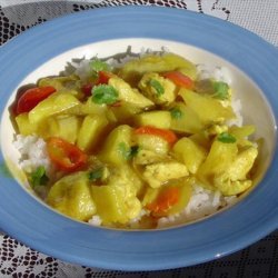 Caribbean Mini Banana and Pineapple Curry