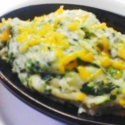 Spinach and Cheese Mashed Potatoes