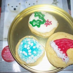 Iced Sugar Cookies (Cake-Like Cookies, Soft Icing)