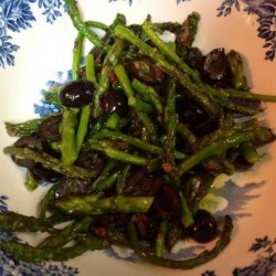 Greek Olive and Asparagus Saute