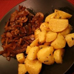 One Pan Steak and Mushrooms