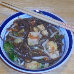 Soba Noodle Salad With Vegetables and Tofu