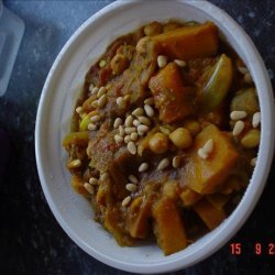 Pumpkin, Banana and Chickpea Curry